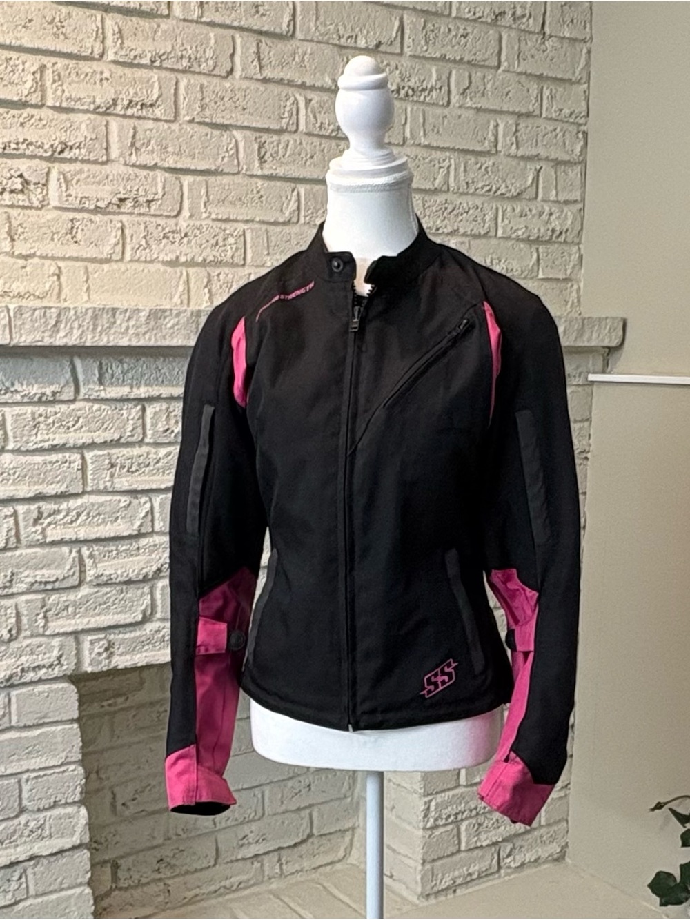 Speed Strength Pink Armored Motorcycle Jacket Womens XS/Small